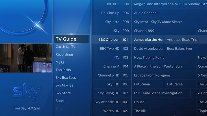 Sky Q Installation Sutton Benger